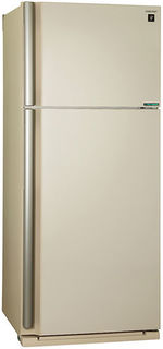 Холодильник SHARP SJ-XE59PMBE, двухкамерный, бежевый