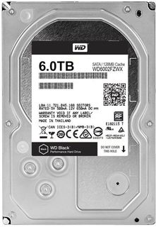 Жесткий диск WD Black WD6002FZWX, 6Тб, HDD, SATA III, 3.5&quot;