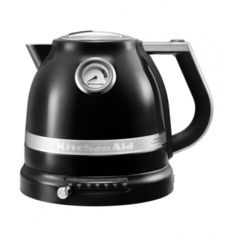 Чайник электрический KITCHENAID 5KEK1522, 2400Вт, черный матовый и серебристый