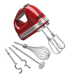 Миксер KITCHENAID 5KHM9212, ручной, красный [5khm9212eer]