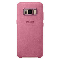 Чехол (клип-кейс) SAMSUNG Alcantara Cover, для Samsung Galaxy S8, розовый [ef-xg950apegru]
