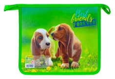 Папка для тетрадей Silwerhof 671903 Щеночки A5 240х205х40мм 1отд. пласт./лам.карт. на молнии