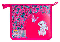 Папка для тетрадей Silwerhof 671905 Зайка-лапочка A5 240х205х40мм 1отд. пласт./лам.карт. на молнии