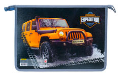 Папка для тетрадей Silwerhof 671909 Путешествие A4 340х245х40мм 1отд. пласт./лам.карт. на молнии