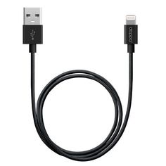 Кабель DEPPA Lightning MFi - USB 2.0, 1.2м, черный [72255]