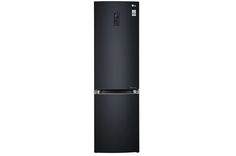 Холодильник LG GA-B499TGLB, двухкамерный, черное стекло