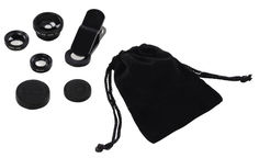 Комлект объективов HAMA Uni, для планшетов и смартфонов, черный [00044338]