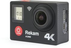 Экшн-камера REKAM A340 4K, WiFi, черный [2680000007]