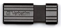 Флешка USB VERBATIM PinStripe 8Гб, USB2.0, черный [49062]