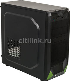 Корпус ATX ACCORD SA-01B, Midi-Tower, без БП, черный