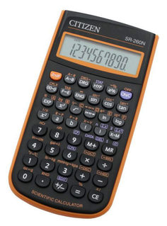 Калькулятор CITIZEN SR-260NOR, 10-разрядный, оранжевый