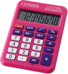 Калькулятор CITIZEN Cool4School, LC-110NPK, 8-разрядный, розовый