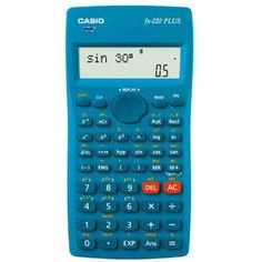 Калькулятор CASIO FX-220PLUS, 10+2-разрядный, синий