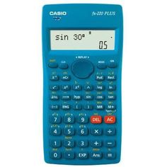 Калькулятор CASIO FX-220PLUS, 10+2-разрядный, синий