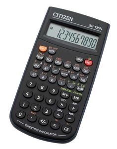 Калькулятор CITIZEN SR-135N, 8-разрядный, черный