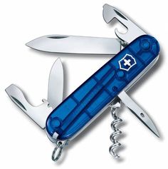 Складной нож VICTORINOX Spartan, 12 функций, 91мм, синий полупрозрачный [1.3603.t2]