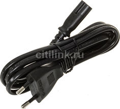 Кабель питания HAMA IEC C7 (2-pin) - Евровилка, 1.5м, черный [00029167]