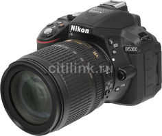 Зеркальный фотоаппарат NIKON D5300 kit ( AF-S DX NIKKOR 18-105mm f/3.5-5.6G ED VR), черный