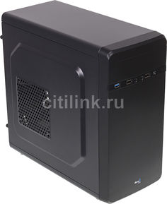 Корпус mATX AEROCOOL Qs-180, Mini-Tower, без БП, черный