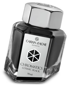Флакон с чернилами Carandache Chromatics (8011.009) Cosmic black чернила 50мл