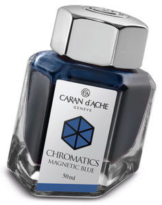 Флакон с чернилами Carandache Chromatics (8011.149) Magnetic blue чернила 50мл