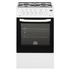 Газовая плита BEKO CSG 42111 GW, газовая духовка, белый
