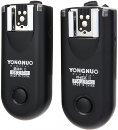 Радиосинхронизатор Yongnuo RF-603II C3 2,4 Ghz для накамерных и студийных вспышек + пульт ДУ Canon
