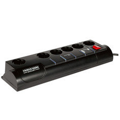 Сетевой фильтр Power Cube Garant 5+1 Socket 3m SISN-Black-10