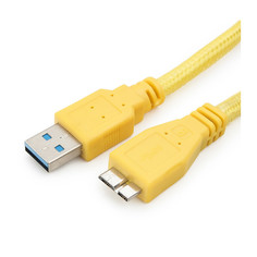 Аксессуар Konoos USB 3.0 AM-microBM 9P 1.0m Yellow KC-mUSB3ny