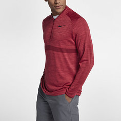 Мужская футболка для гольфа с молнией до середины груди Nike Dri-FIT