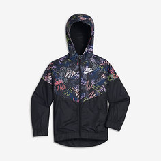 Куртка с принтом для девочек школьного возраста Nike Sportswear Windrunner