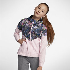 Куртка с принтом для девочек школьного возраста Nike Sportswear Windrunner