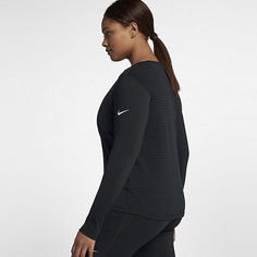 Женская футболка для тренинга с длинным рукавом Nike Pro Warm (большие размеры)