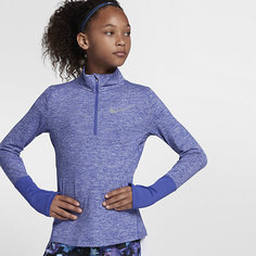 Беговая футболка с длинным рукавом для девочек школьного возраста Nike Dri-FIT Element