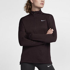 Женская беговая футболка с длинным рукавом и молнией до середины груди Nike Therma Sphere Element