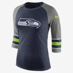 Женская футболка с рукавом 3/4 Nike Tri-Blend Raglan (NFL Seahawks)