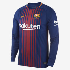 Мужское футбольное джерси с длинным рукавом 2017/18 FC Barcelona Stadium Home Nike