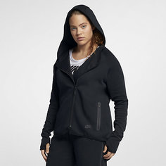 Женский кейп с молнией во всю длину Nike Sportswear Tech Fleece (большие размеры)