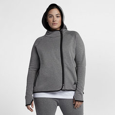 Женский кейп с молнией во всю длину Nike Sportswear Tech Fleece (большие размеры)