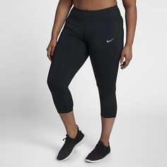 Женские укороченные тайтсы для бега Nike Power (большие размеры)