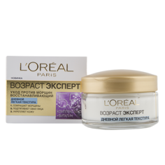 Крем для лица `LOREAL` `ВОЗРАСТ ЭКСПЕРТ` дневной 55+ (легкая текстура) 50 мл Loreal