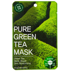 Маска для лица `TOSOWOONG` с экстрактом зеленого чая 23 г
