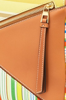 Сумка из хлопка и кожи Puzzle Loewe