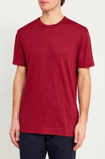 Красная льняная футболка Etro