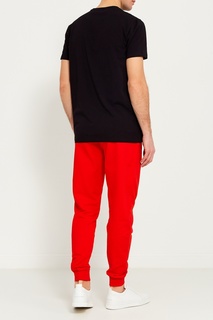 Трикотажные брюки красного цвета Dirk Bikkembergs