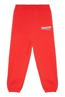 Красные брюки в спортивном стиле Balenciaga Children