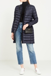 Белые кроссовки с контрастной отделкой Moncler