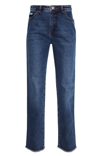 Прямые синие джинсы Alexa Chung