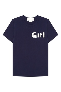 Синяя футболка из хлопка Comme des Garcons