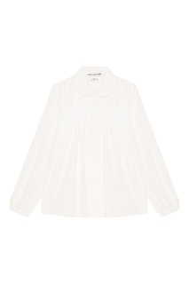 Белая блузка с вышивкой Comme des Garcons